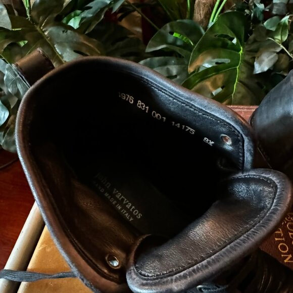 $698 JOHN VARVATOS Fleetwood Black BOOTS (sz 8.5) - Picture 5 of 10